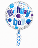 Happy Birthday 18inch Balloon (Pink/Blue)