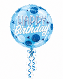 Happy Birthday 18inch Balloon (Pink/Blue)