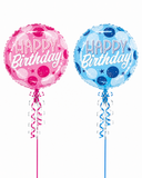 Happy Birthday 18inch Balloon (Pink/Blue)