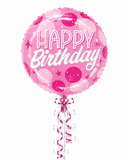 Happy Birthday 18inch Balloon (Pink/Blue)