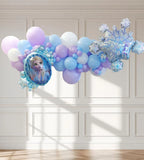 Frozen Inflated Balloon Garland 2m
