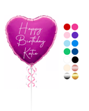 Personalised 18 Inch Heart Foil Balloon