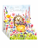 Birthday Hedgehog 3D Pop Up Card