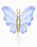 Blue Butterfly Supershape 27" Balloon