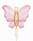 Pink Butterfly Supershape 27" Balloon