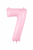 Helium Big Number Balloons in Helium Pink 0-9