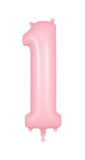 Helium Big Number Balloons in Helium Pink 0-9