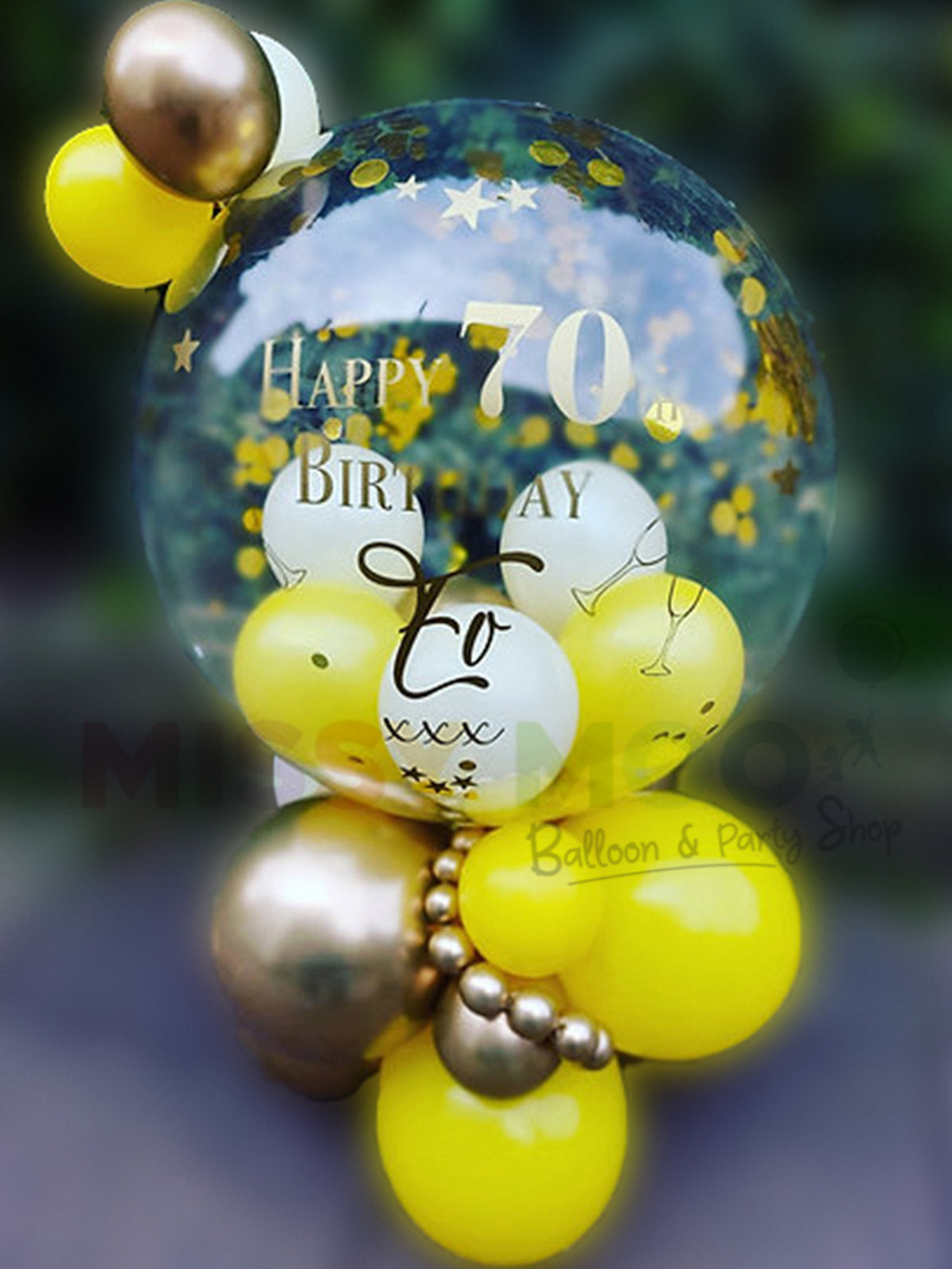 Sunshine Yellow Personalised Bubble