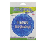 18IN HAPPY B/DAY BLUE FOIL BALLOON