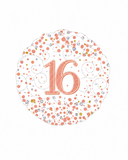 Rose Gold Sparkling Fizz Foil Balloon (Ages 16-90)
