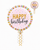 Double-Sided Happy Birthday 18inch Balloon