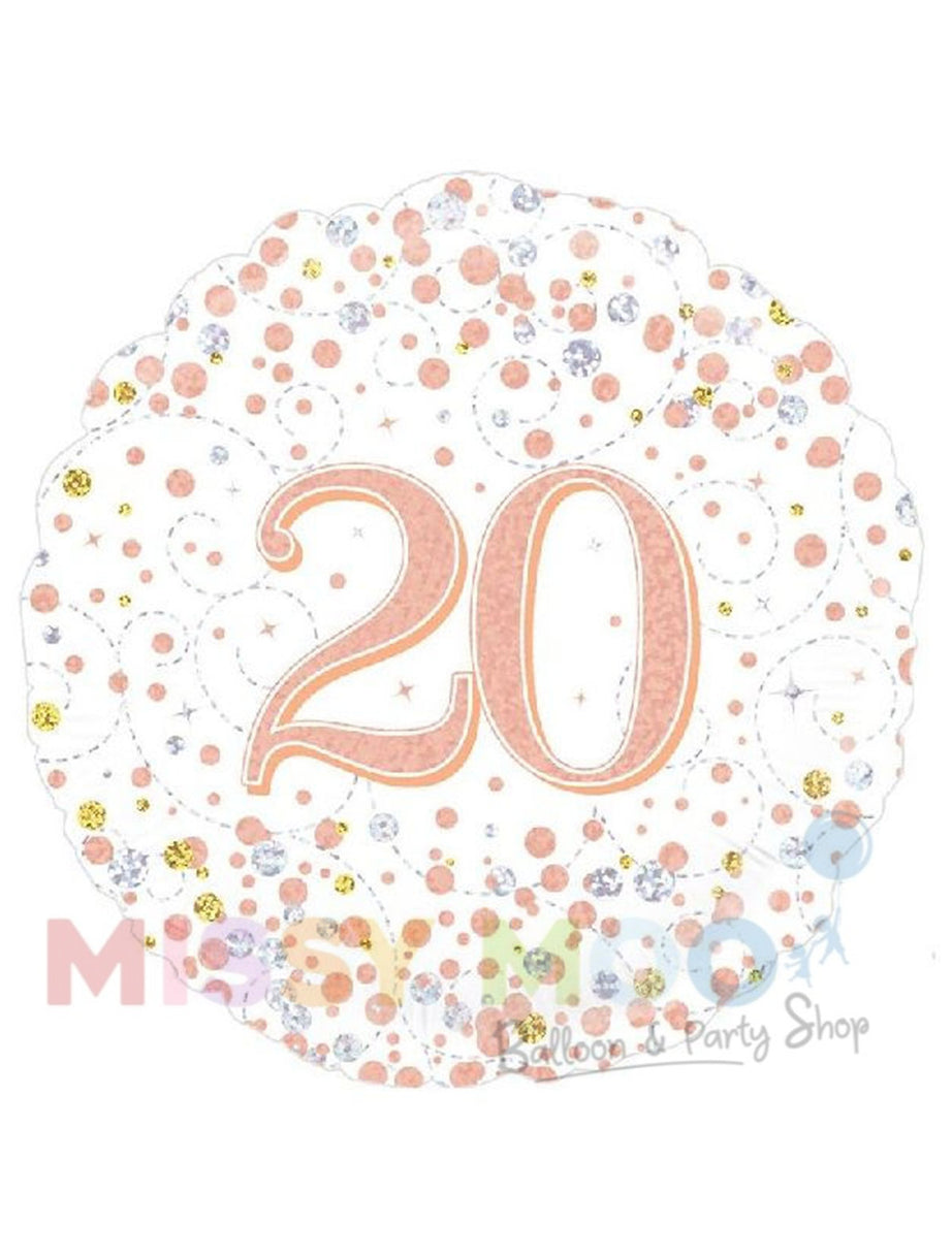 Rose Gold Sparkling Fizz Foil Balloon (Ages 16-90)