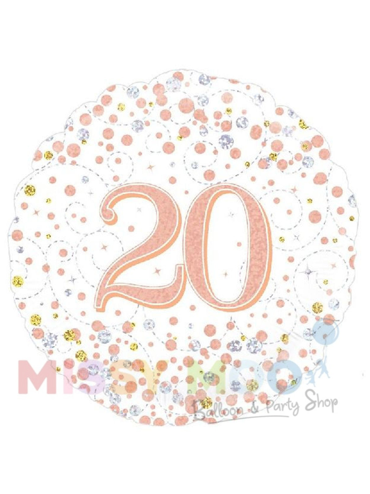 Rose Gold Sparkling Fizz Foil Balloon (Ages 16-90)
