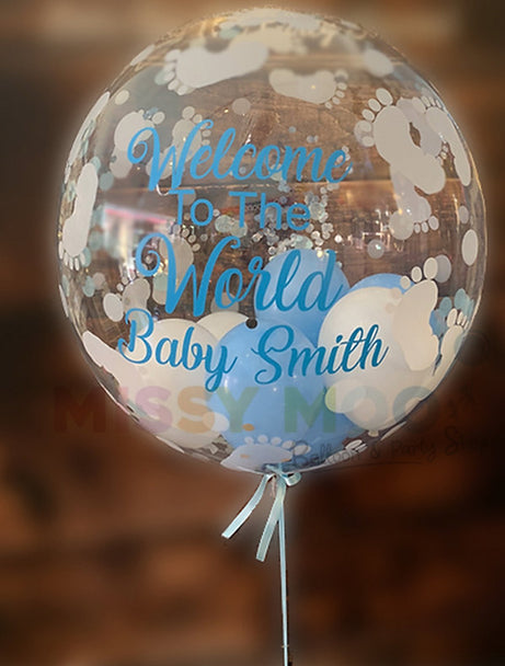 Baby Boy Feet Bubble Balloon