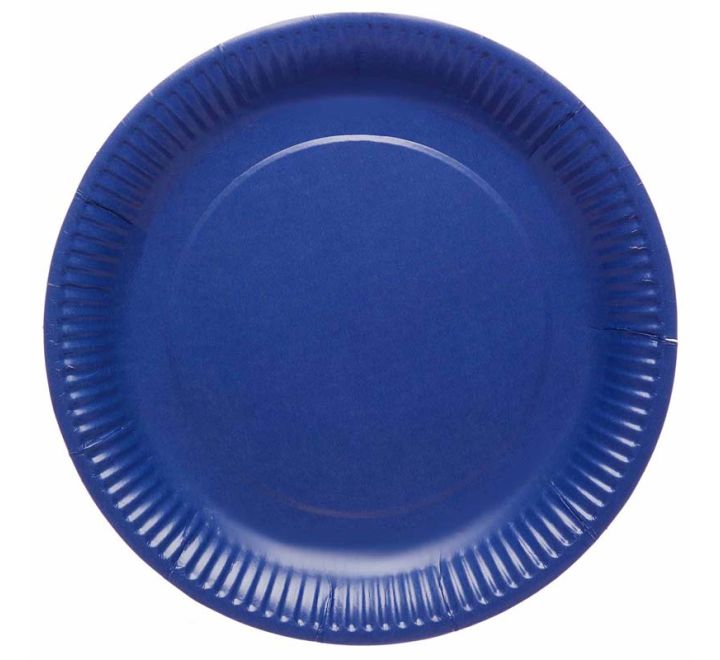 Dark Blue Paper Plates - 8 Pack