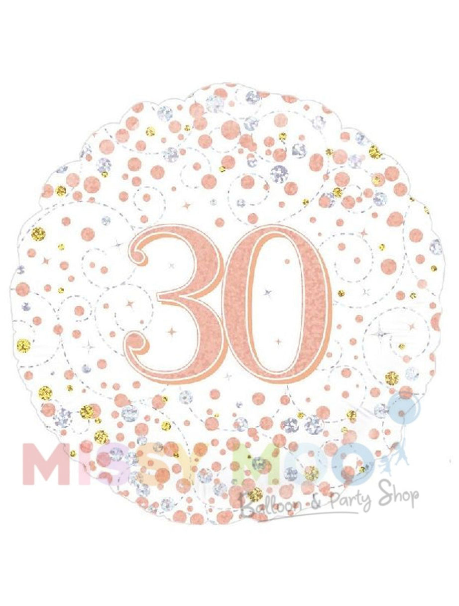 Rose Gold Sparkling Fizz Foil Balloon (Ages 16-90)