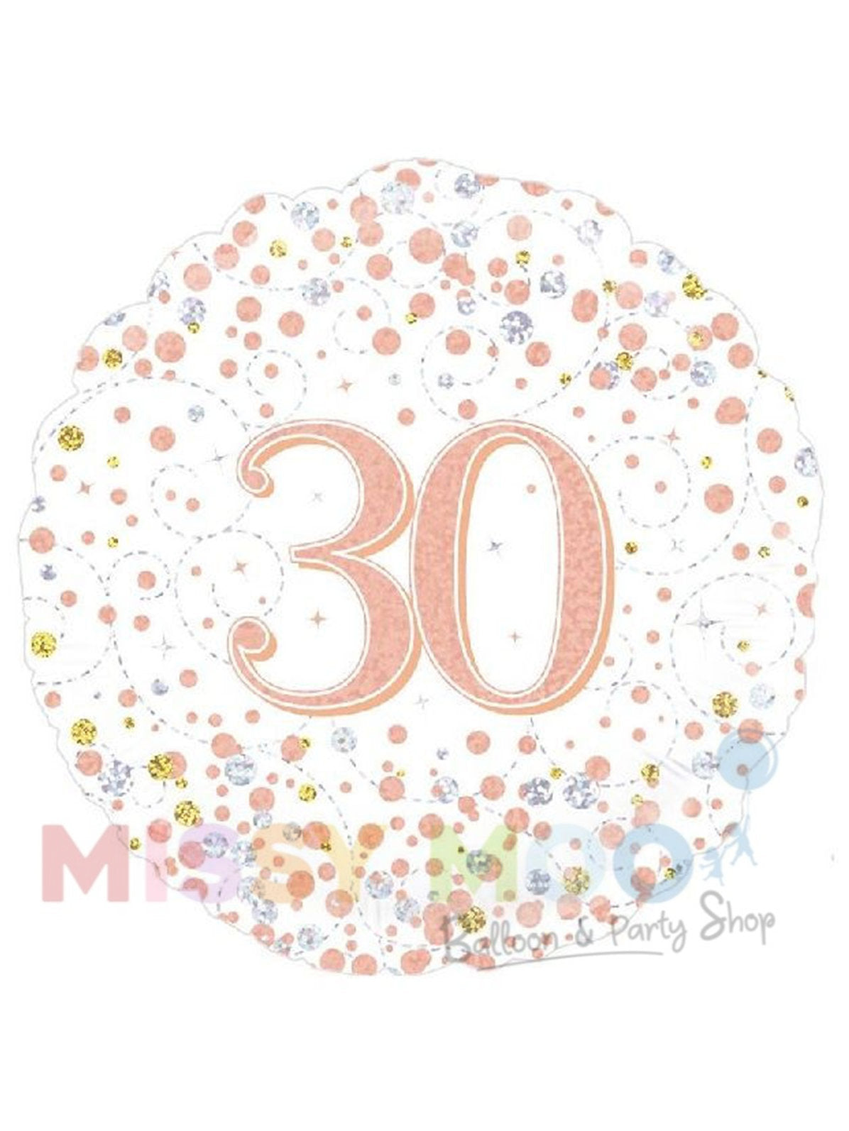 Rose Gold Sparkling Fizz Foil Balloon (Ages 16-90)