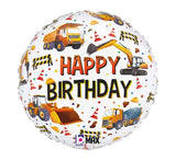 18in CONSTRUCTION EQUIPMENT BIRTHDAY FOIL BALLOON