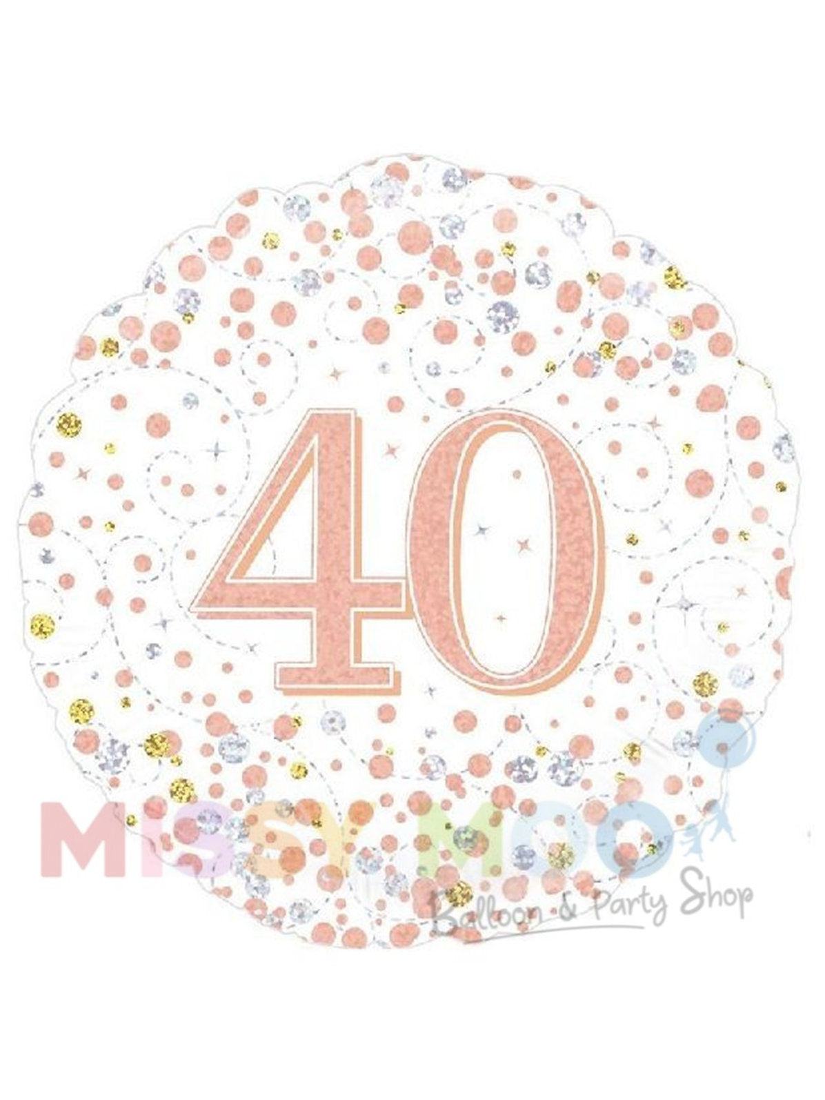 Rose Gold Sparkling Fizz Foil Balloon (Ages 16-90)