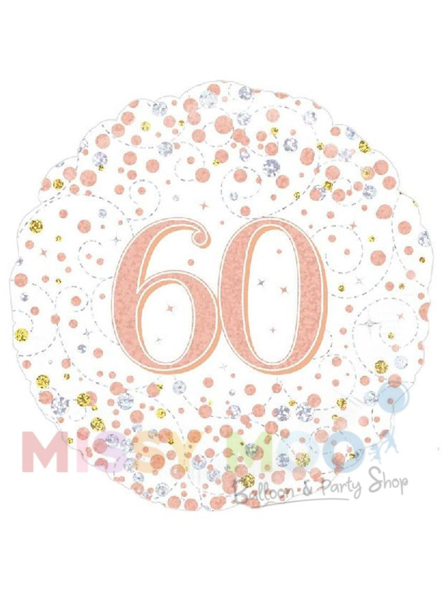 Rose Gold Sparkling Fizz Foil Balloon (Ages 16-90)