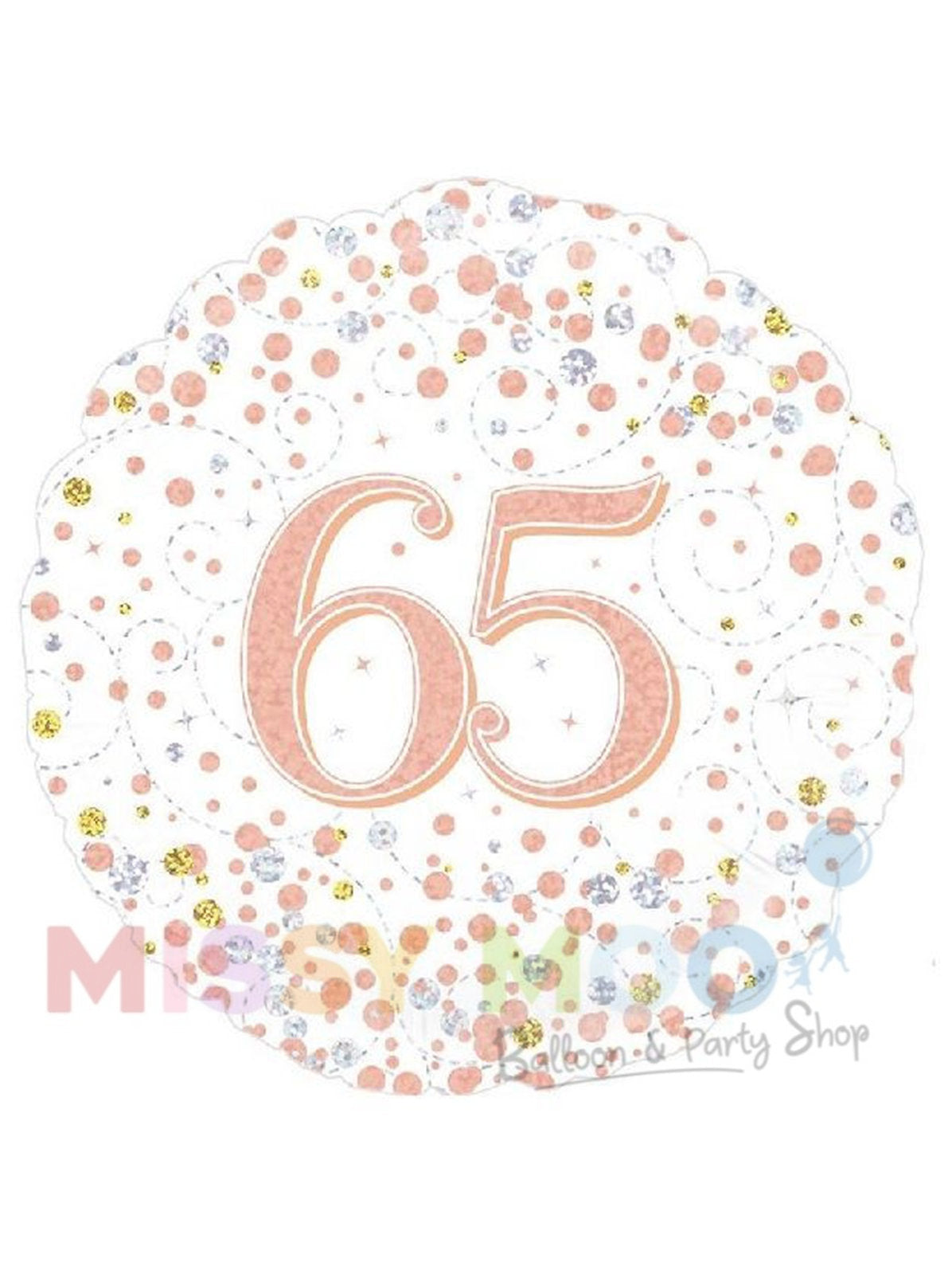 Rose Gold Sparkling Fizz Foil Balloon (Ages 16-90)