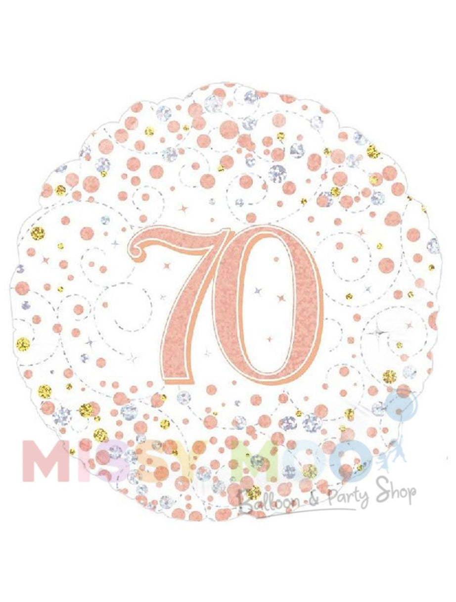 Rose Gold Sparkling Fizz Foil Balloon (Ages 16-90)