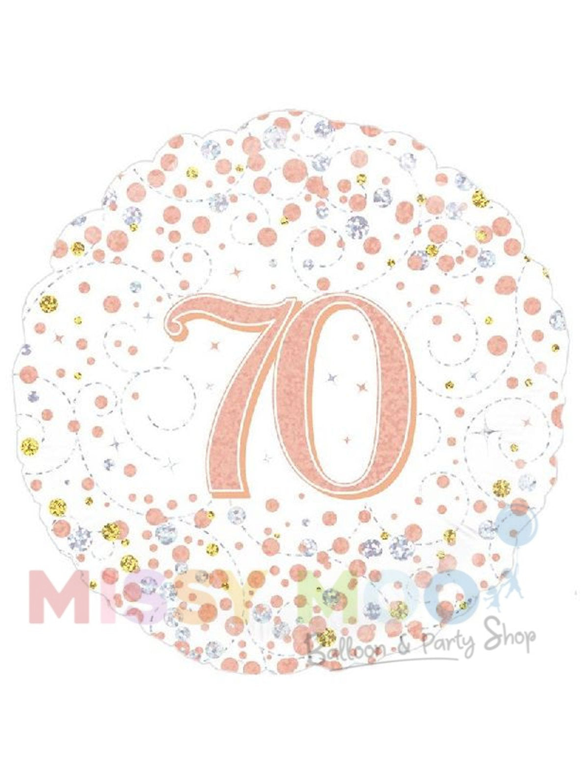 Rose Gold Sparkling Fizz Foil Balloon (Ages 16-90)