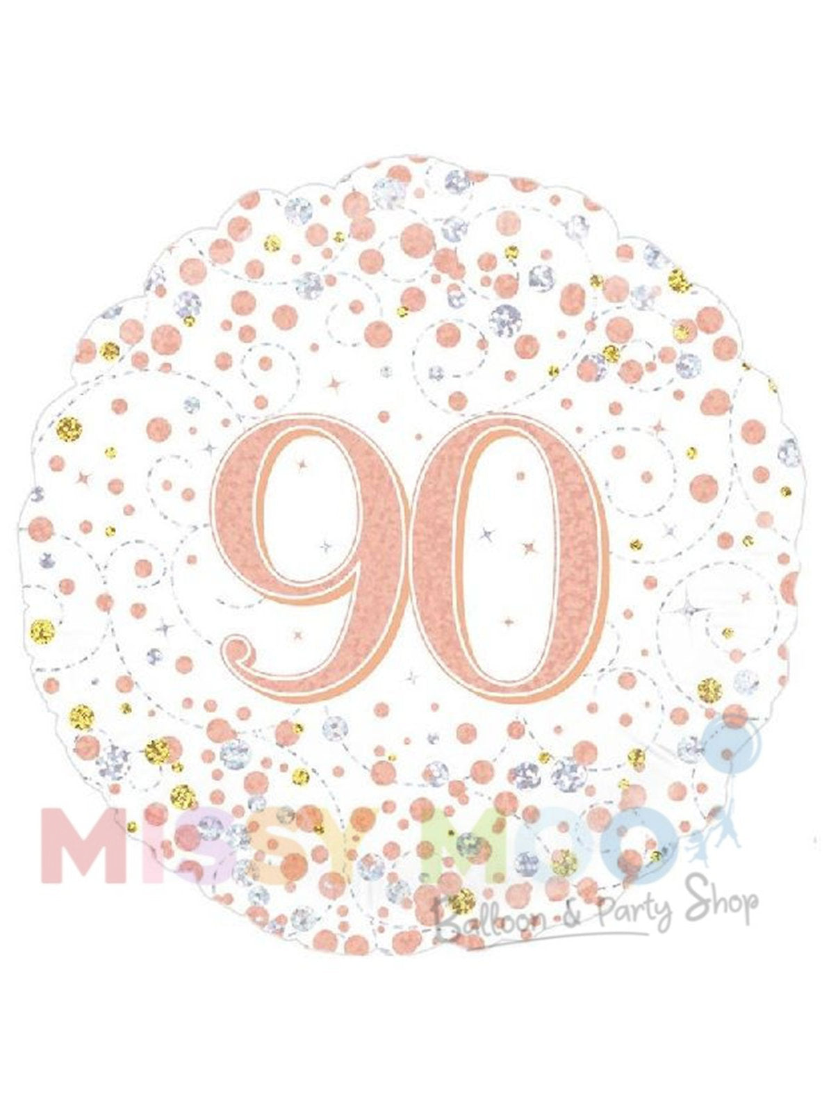 Rose Gold Sparkling Fizz Foil Balloon (Ages 16-90)