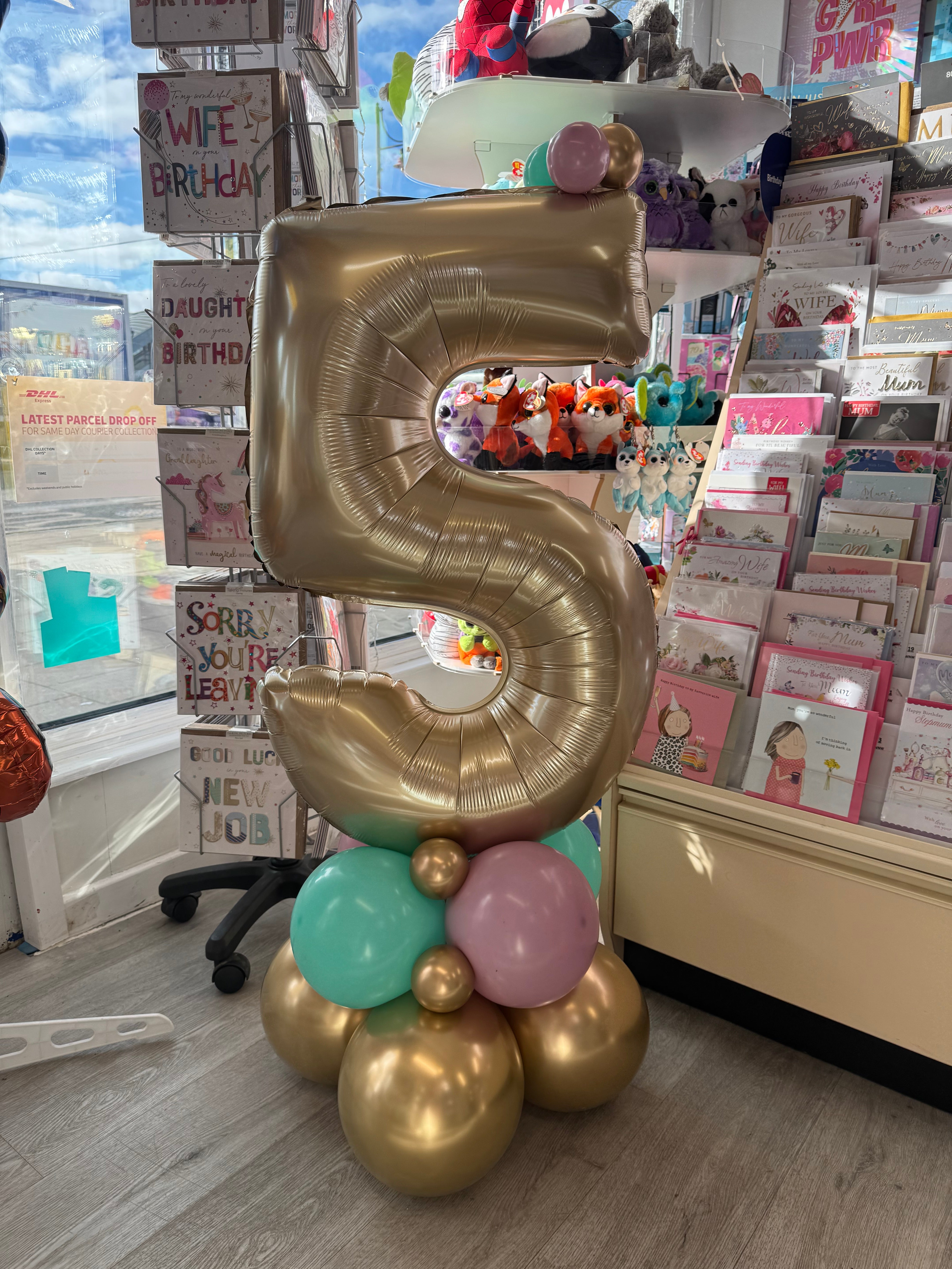 Gold Big Number on Base (0-9)