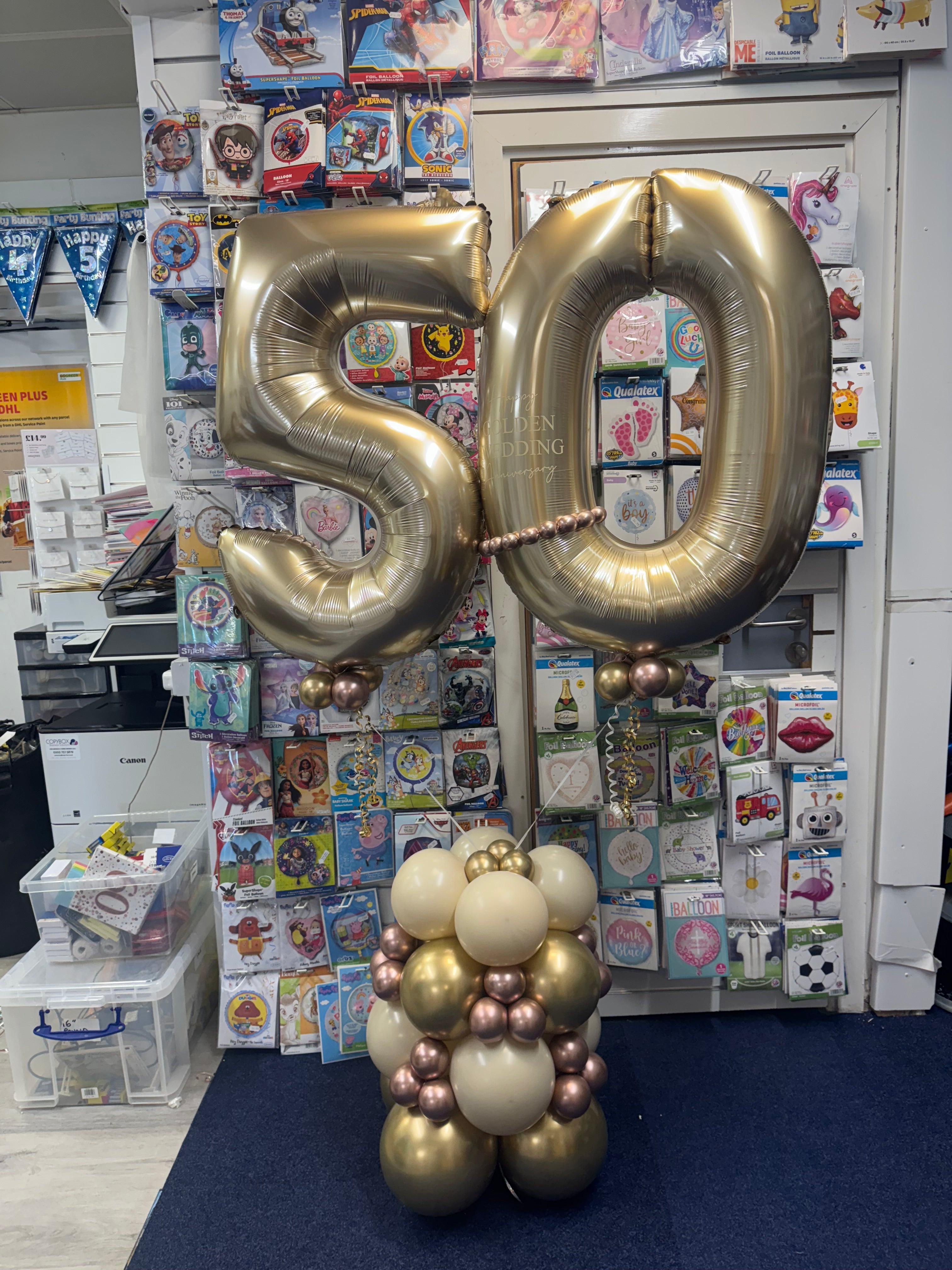 Golden Wedding Display