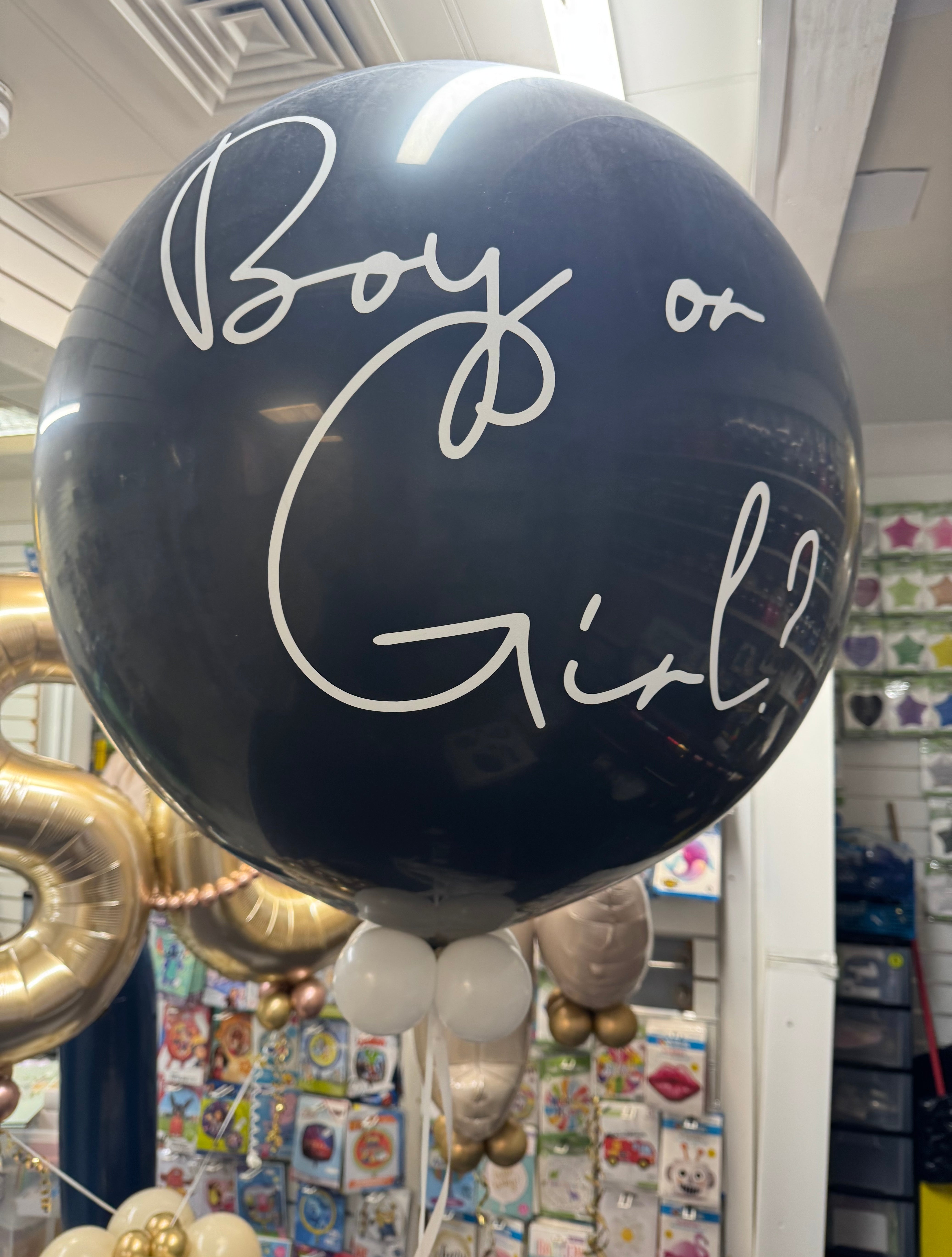 Large Gender Reveal Pop Balloon