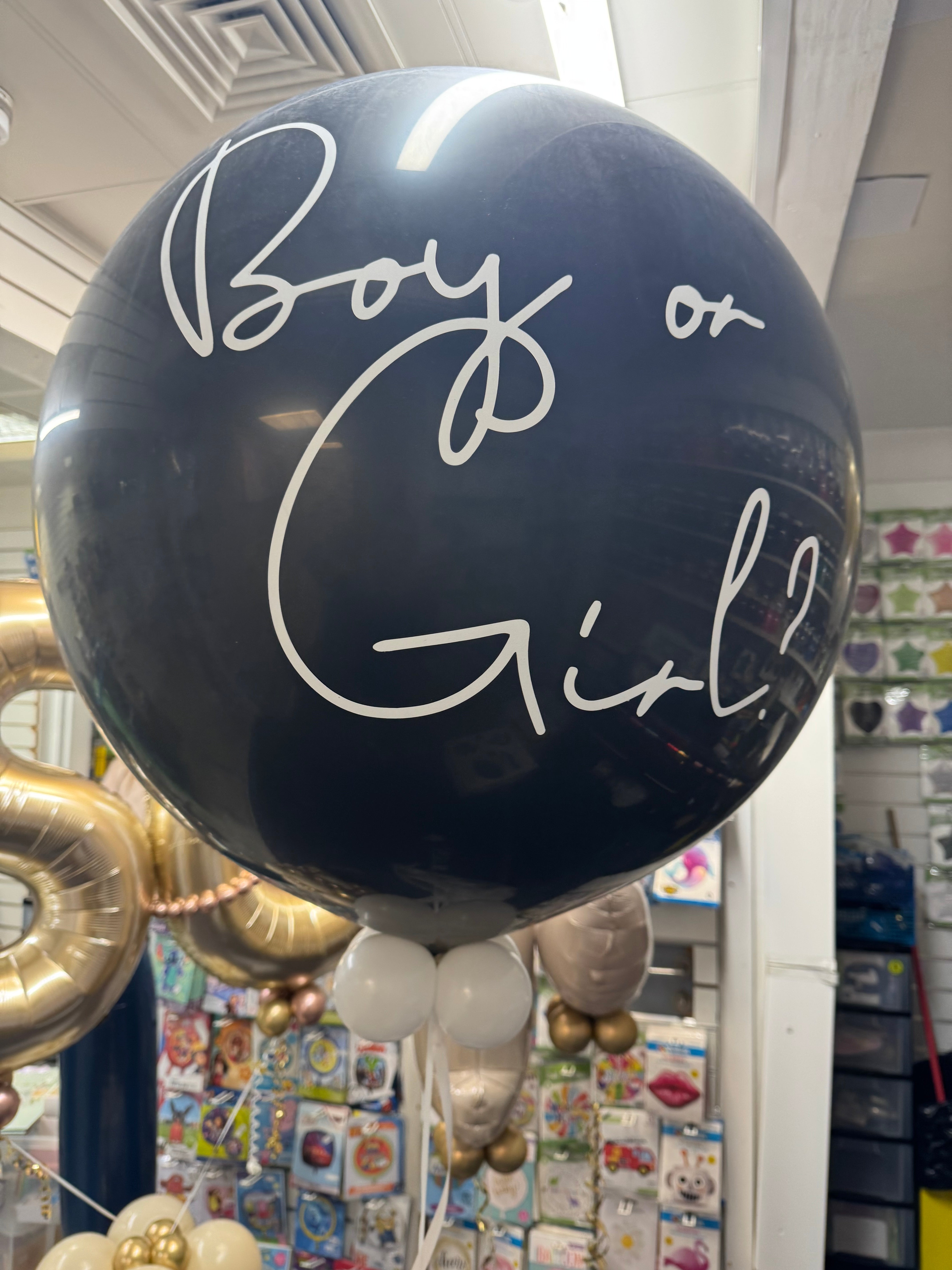 Large Gender Reveal Pop Balloon