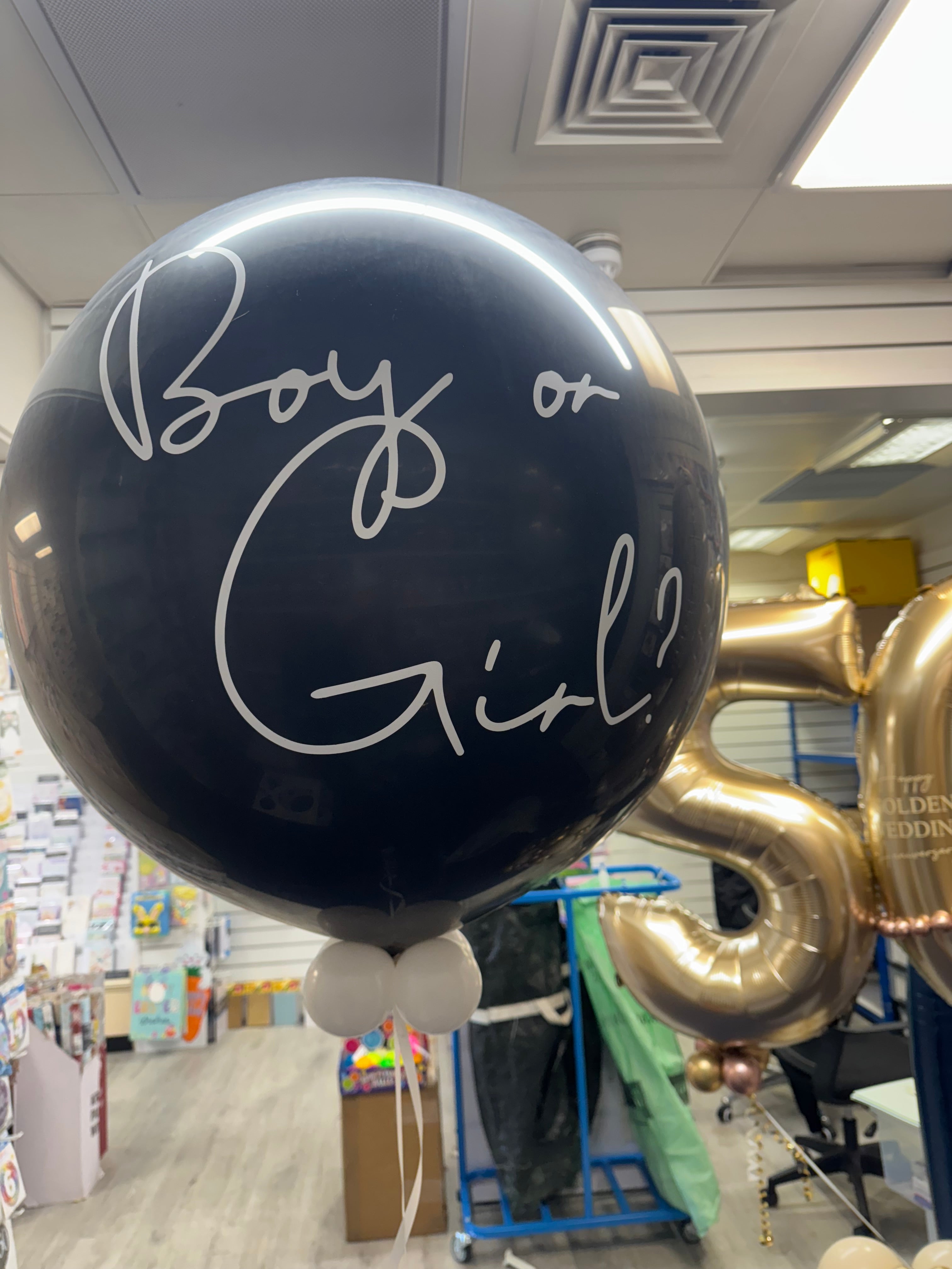 Large Gender Reveal Pop Balloon