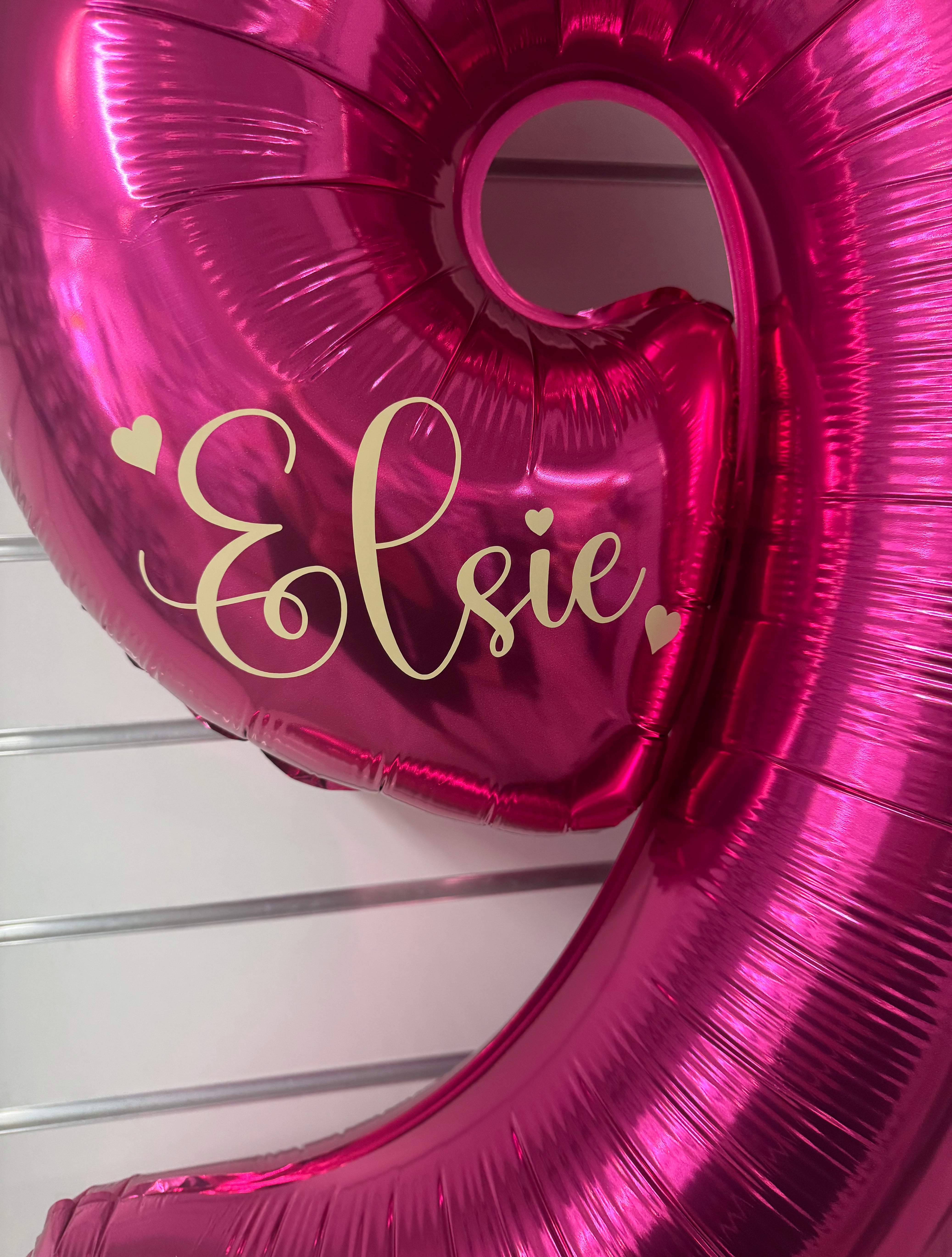 Helium Big Number Balloons in Magenta 0-9 Personalised