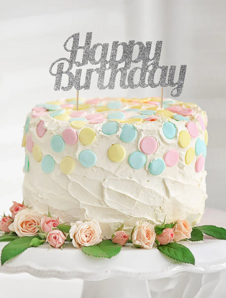 Cake Topper - Silver