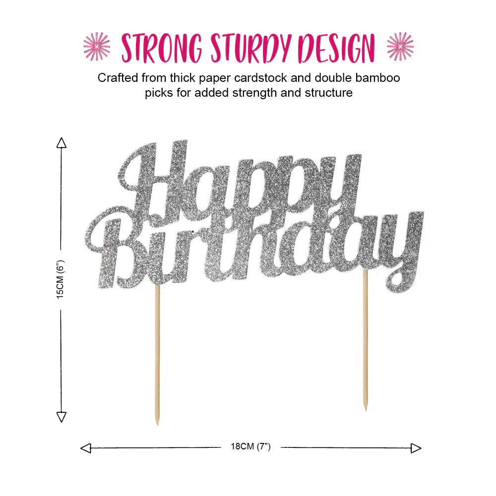 Cake Topper - Silver