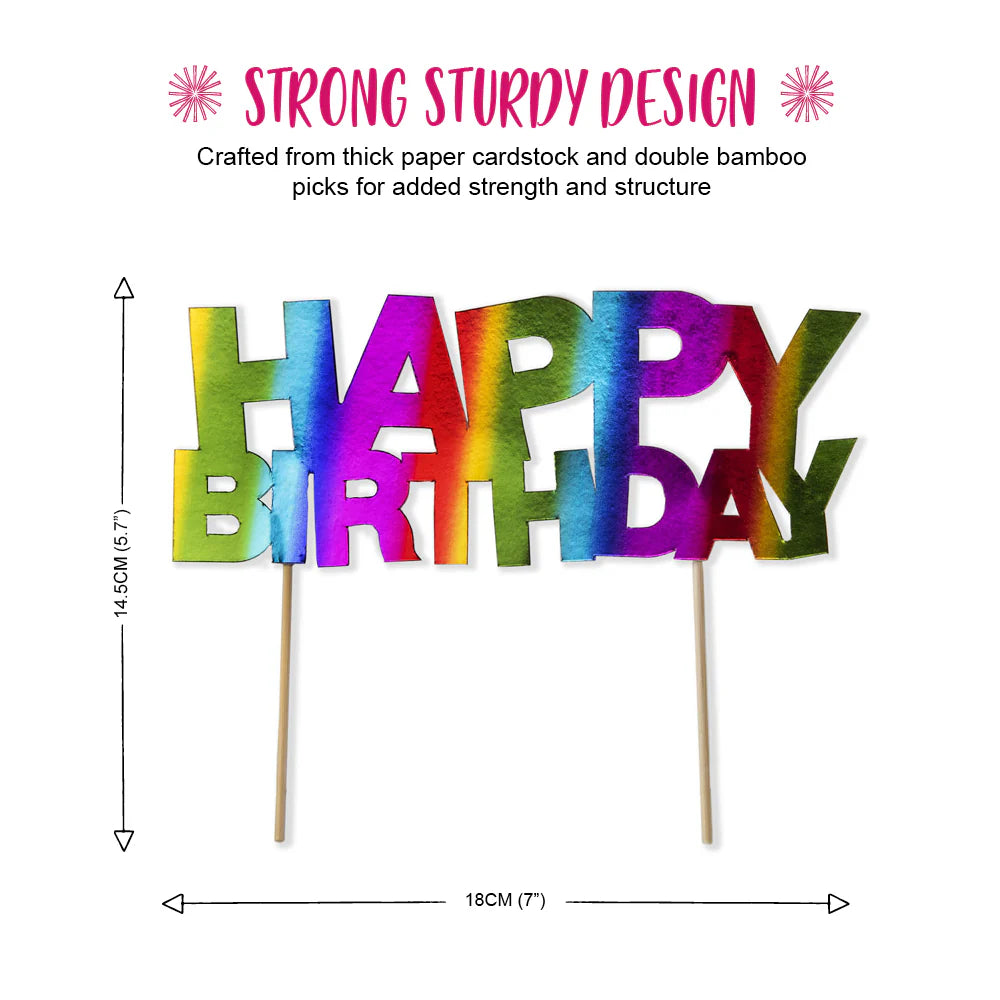 Cake Topper - Rainbow