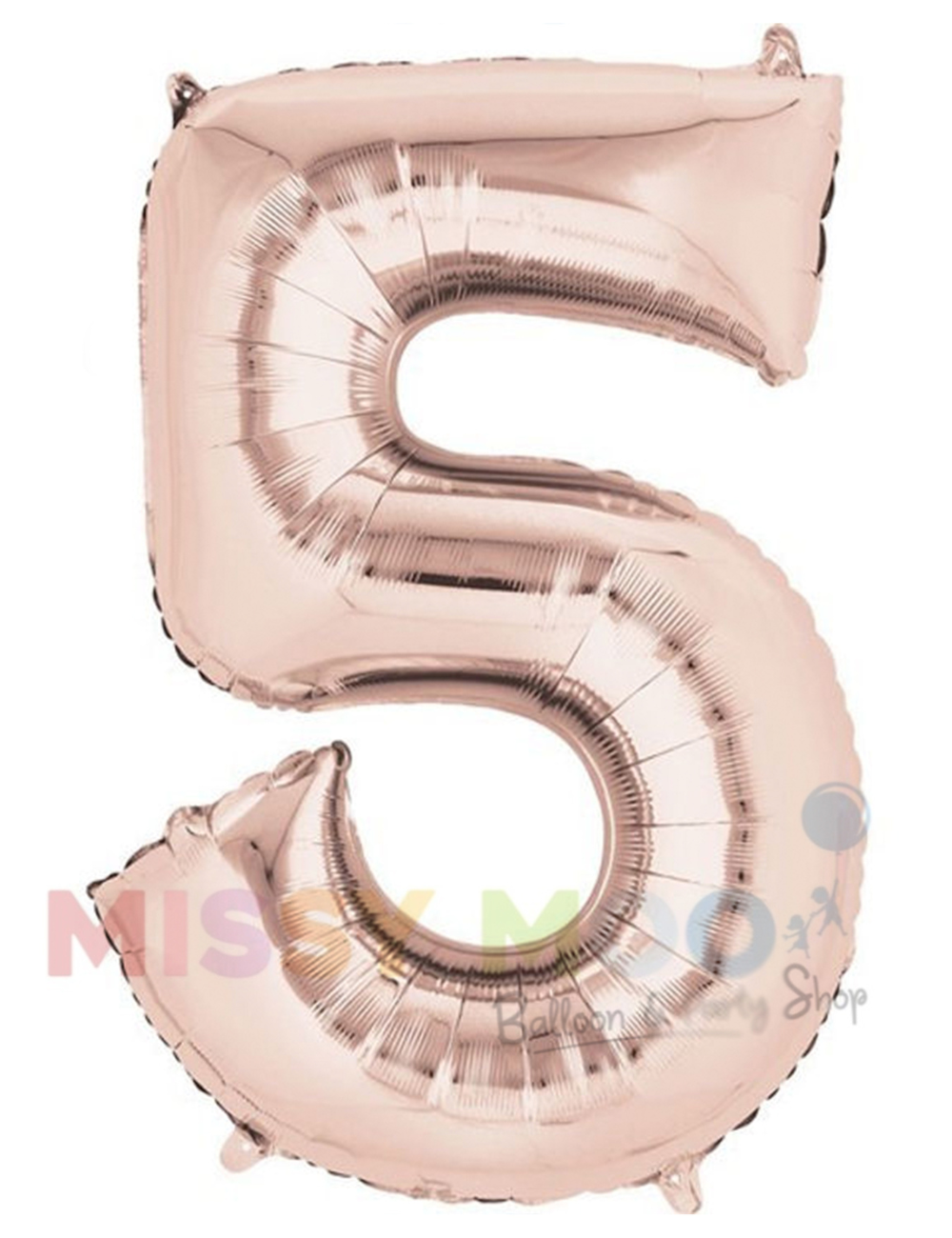 Rose Gold Big Numbers on Base 0-9