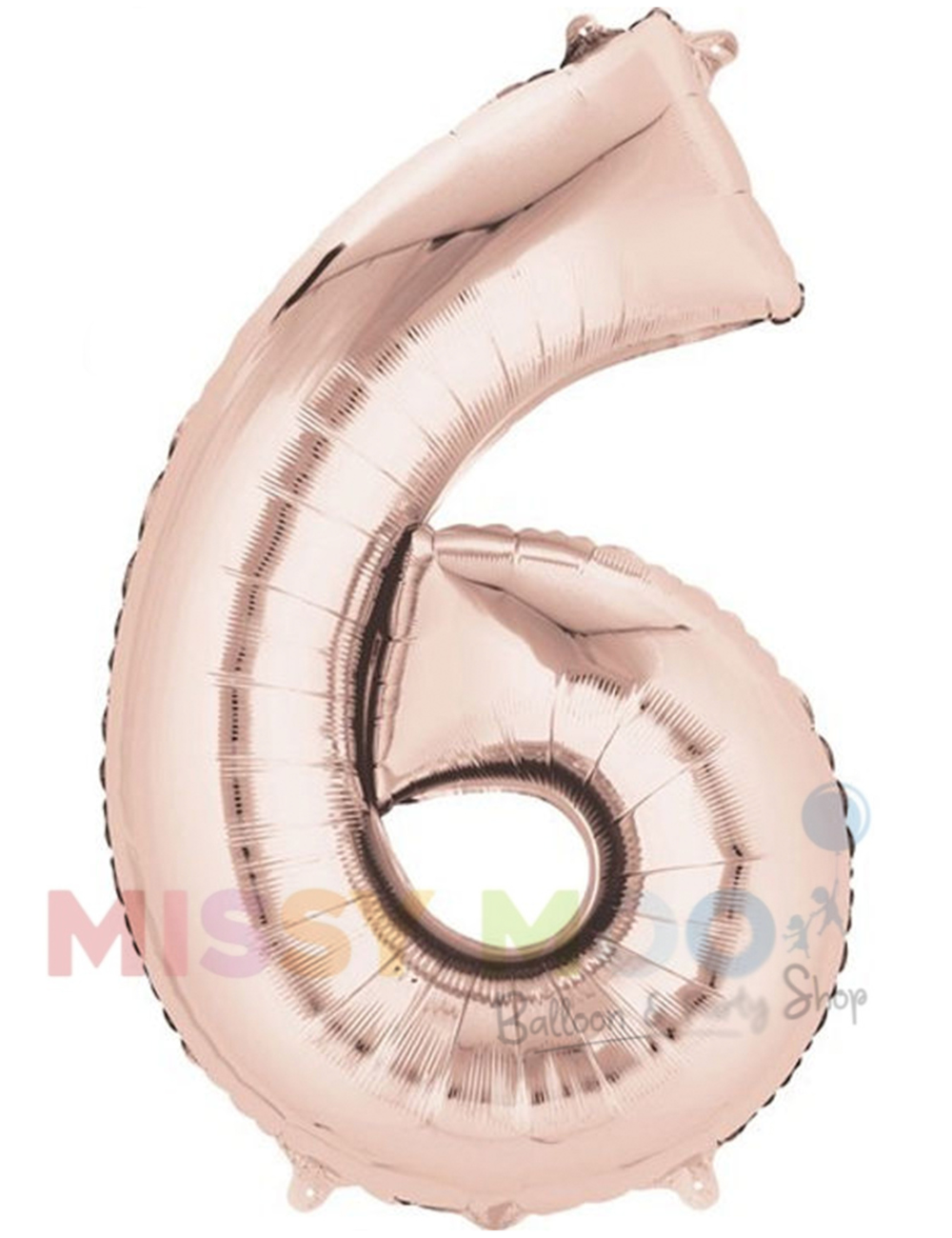 Rose Gold Big Numbers on Base 0-9