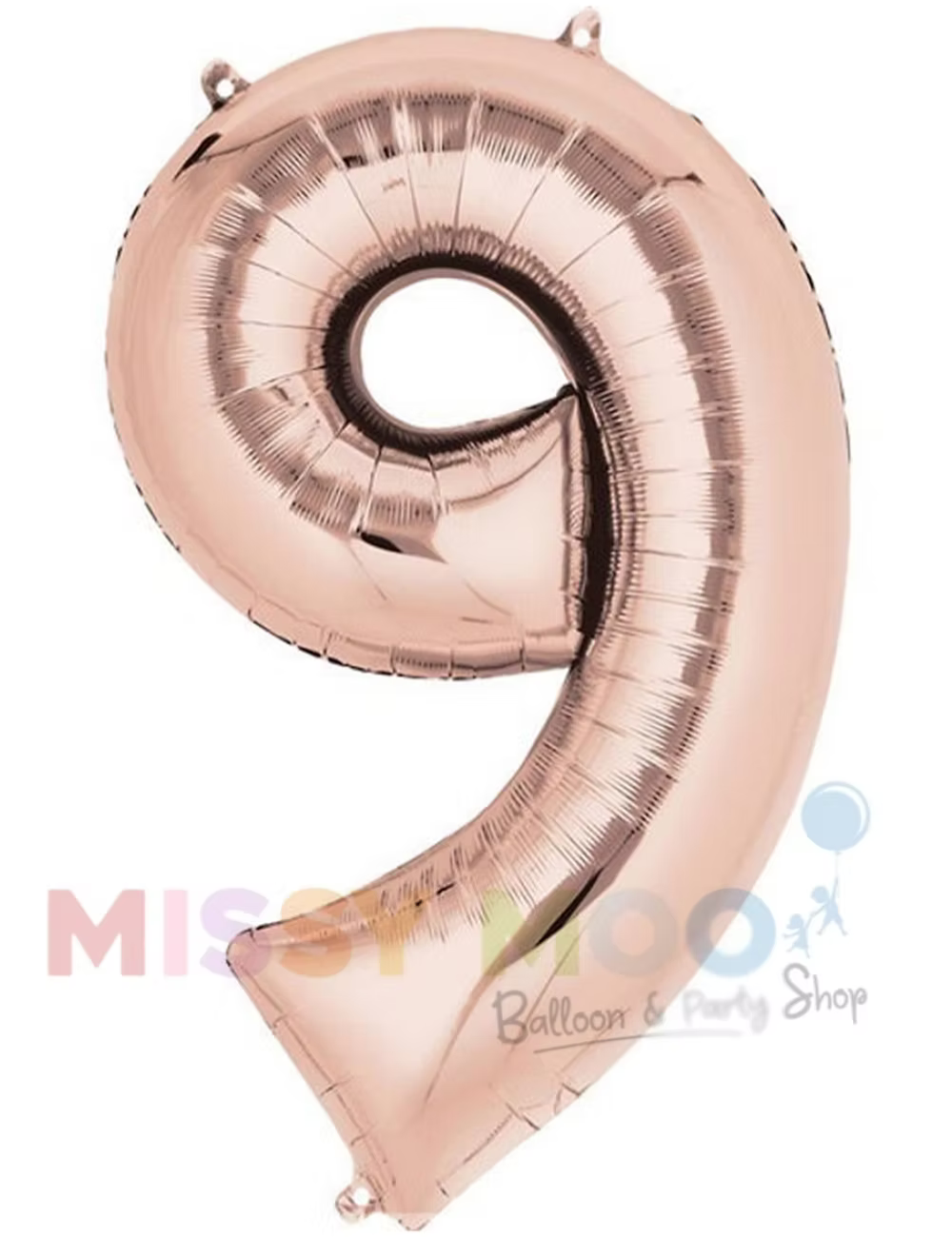 Rose Gold Big Numbers on Base 0-9