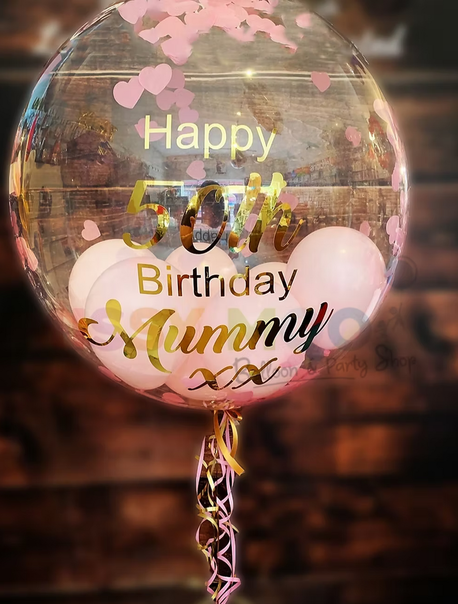 Confetti Bubble Balloon's - Choice of Colours