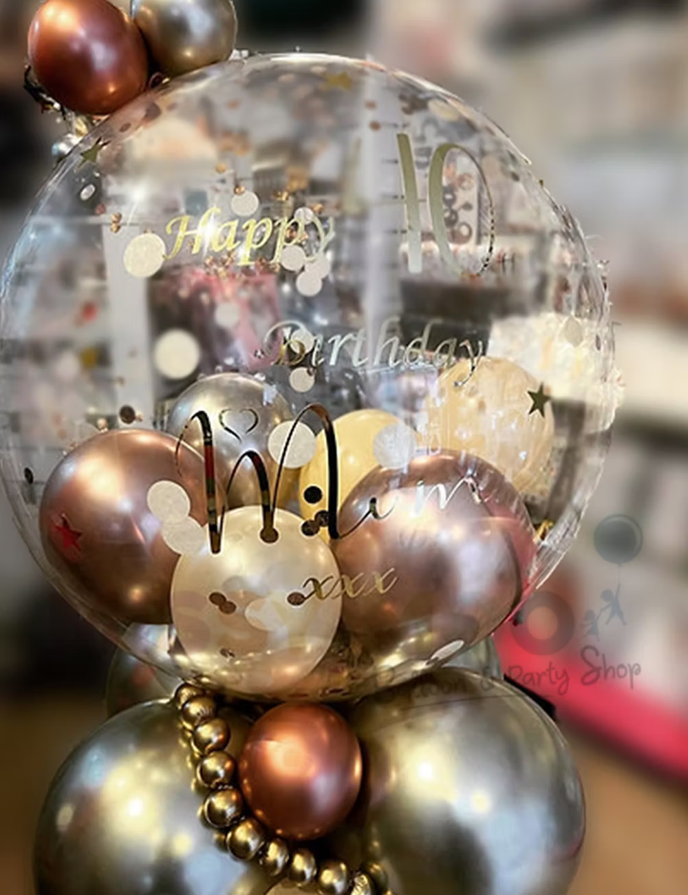 Rose Gold Chrome Bubble