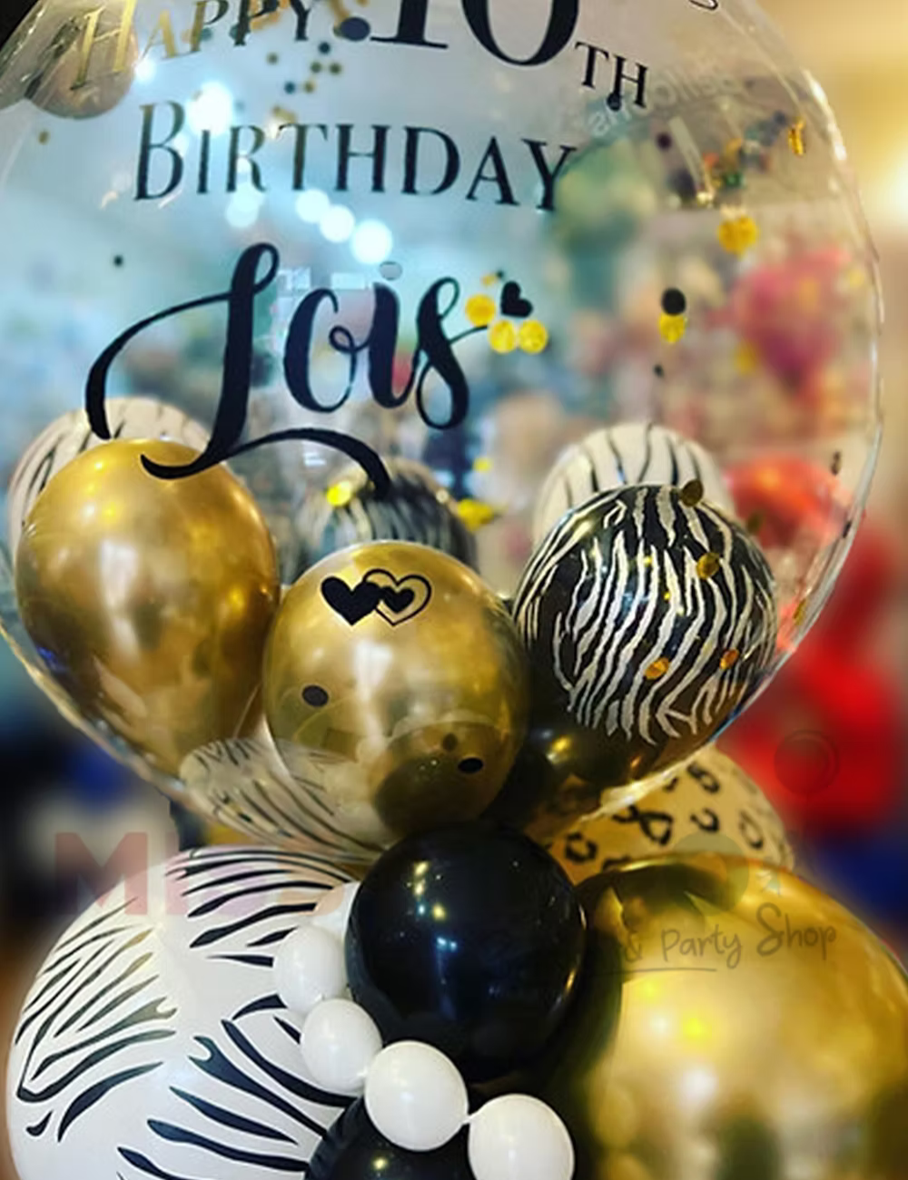 Animal Print Personalised Bubble