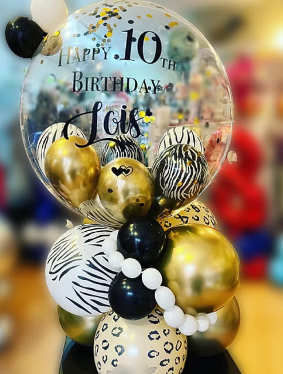 Animal Print Personalised Bubble