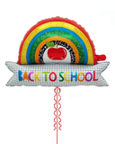 Back to School 35" Rainbow Shaped Balloon