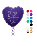 Personalised 18 Inch Heart Foil Balloon