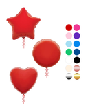 Star/Heart/Circle 18 Inch Foil Balloon