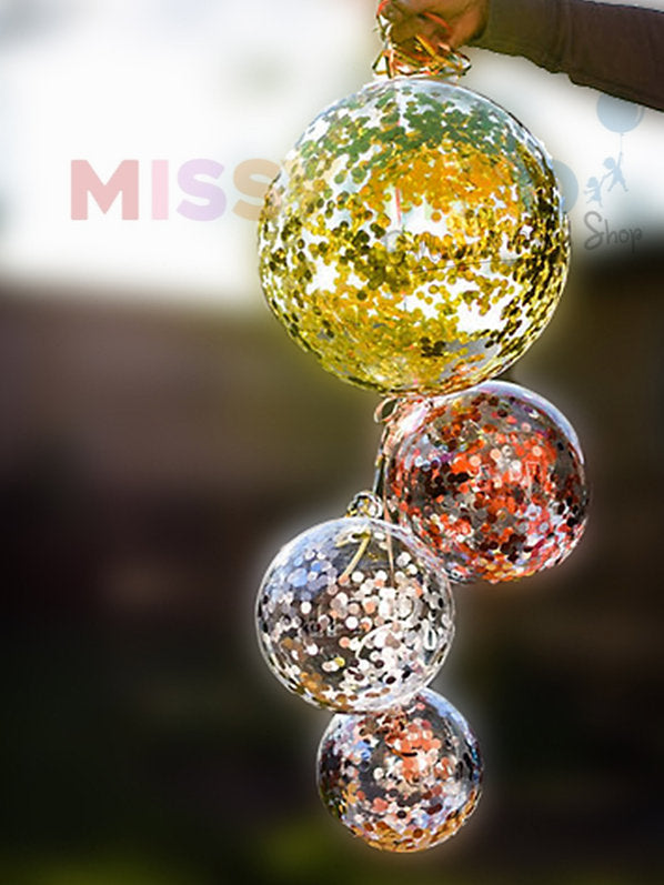 Aqua Confetti Balloons