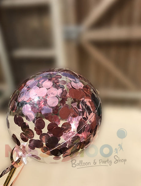 Aqua Confetti Balloons