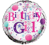 18in BIRTHDAY GIRL FOIL BALLOON